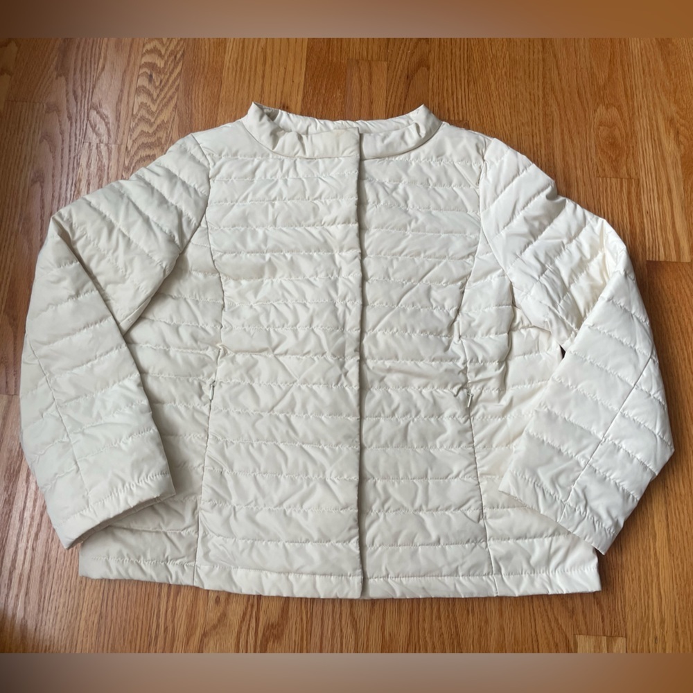 Talbots Petites Down Filled Button Up Jacket